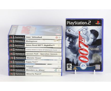 PlayStation 2 (PS2) Movie Tie-in bundle (PAL) [11] Includes: Jurassic Park: Operation Genesis, Jumanji, A Series of Unfortuna