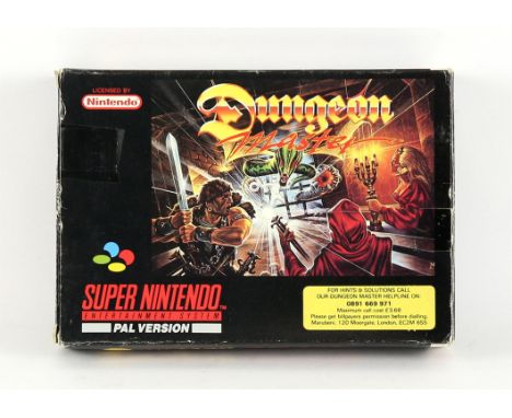 Super Nintendo (SNES) Dungeon Master (PAL) Item is complete, boxed and in good condition Condition Report:  There is a 'hints