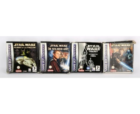 Nintendo Game Boy Advance (GBA) Star Wars bundle (PAL) Includes: Star Wars Trilogy: Apprentice of the Force, The New Droid Ar