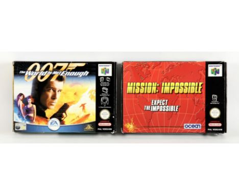 Nintendo 64 (N64) Movie Tie-in bundle (PAL) Includes: The World is Not Enough and Mission: Impossible Games are complete, box