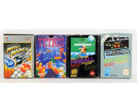 Nintendo Entertainment System (NES) Arcade Classics bundle Includes: Pinball (PAL), Rad Racer (PAL), Marble Madness (PAL) and