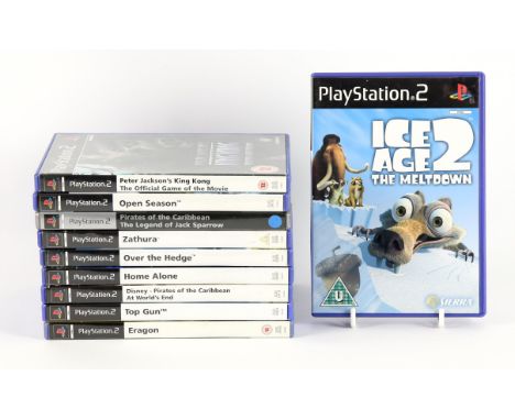 PlayStation 2 (PS2) Movie Tie-in bundle (PAL) [10] Includes: Zathura, Over the Hedge, Open Season, Pirates of the Caribbean: 