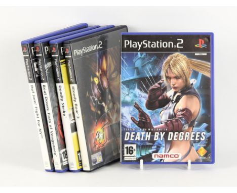 PlayStation 2 (PS2) Fighting bundle (PAL) [5] Includes: Beat Down: Fists of Vengeance, Deadly Strike, Death by Degrees, Def J