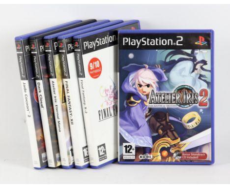 PlayStation 2 (PS2) JRPG bundle (PAL) [6] Includes: Atelier Iris, Atelier Iris 2, Final Fantasy XII, Final Fantasy X-2, Dark 