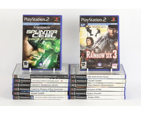 PlayStation 2 (PS2) Shooter bundle (PAL) [14] Includes: Splinter Cell Chaos Theory, Splinter Cell Double Agent, Splinter Cell