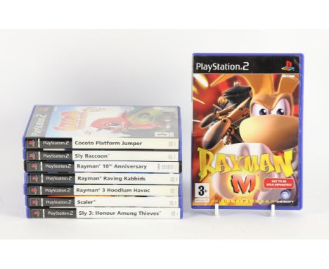 PlayStation 2 (PS2) Platformer bundle (PAL) [8] Includes: Rayman M, Rayman Raving Rabbids, Rayman 10th Anniversary, Rayman 3: