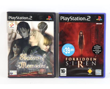 PlayStation 2 (PS2) Horror bundle (PAL) Includes: Forbidden Siren and Shadow of Memories Forbidden Siren is complete, boxed a