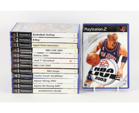 PlayStation 2 (PS2) Sports bundle (PAL) [13] Includes: NBA Hoopz, NBA Live 2004, NBA Live 2003, NBA Live 2001, Aggressive Inl