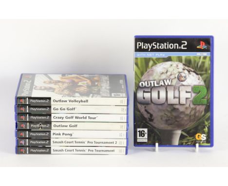 PlayStation 2 (PS2) Arcade Sports bundle (PAL) [8] Includes: Pink Pong, Smash Court Tennis Pro Tournament, Smash Court Tennis
