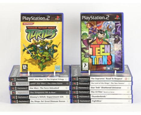 PlayStation 2 (PS2) Licensed Tie-in bundle (PAL) [14] Includes: Go Diego Go!, FightBox, Thunderbirds,The X-Files, Star Wars: 