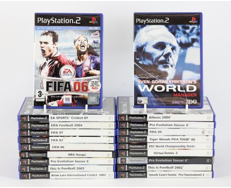 PlayStation 2 (PS2) Sports bundle (PAL) [20] Includes: FIFA 06 (x2), FIFA 07 (x2), FIFA Football 2004, EA Sports Cricket 07, 