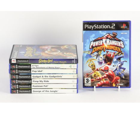 PlayStation 2 (PS2) TV Show Tie-in bundle [8] Includes: Scooby-Doo! First Frights (NTSC), Power Rangers: Dino Thunder, Gadget