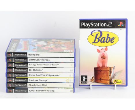 PlayStation 2 (PS2) Tie-in bundle (PAL) [9] Includes: Dr. Dolittle, Antz Extreme Racing, Charlotte's Web, Curious George, Alv