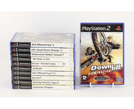 PlayStation 2 (PS2) Action Racing bundle (PAL) [11] Includes: Downhill Domination, AirBlade, ATV: Quad Power Racing 2, AVT Of