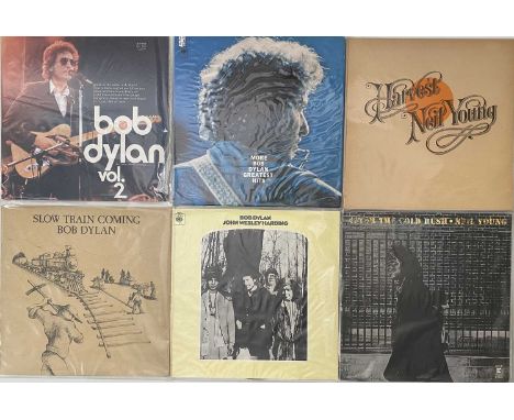 NEIL YOUNG/ CSN AND RELATED - LP COLLECTION. A fantastic collection of around 24 folky LPs. Artists/ titles include Neil Youn