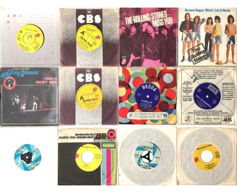 THE ROLLING STONES - 7" COLLECTION (INC DEMOS). An extensive collection of around 185 7" singles by The Rolling Stones. Many 