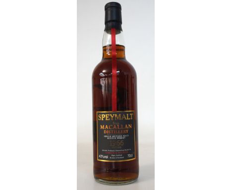 SPEYMALT MACALLAN 1966 VINTAGE
Fantastic Macallan Single Malt Scotch Whisky bottled by Gordon & MacPhail,  70cl.  40% abv.  D