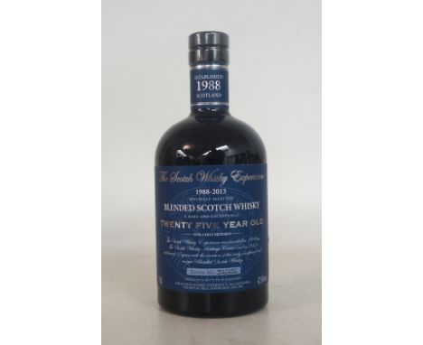 THE SCOTCH WHISKY EXPERIENCE 25YO 
Blended Scotch Whisky.  Limited Edition release bottle no. 32/252.  70cl.  47.6% abv.  Spe