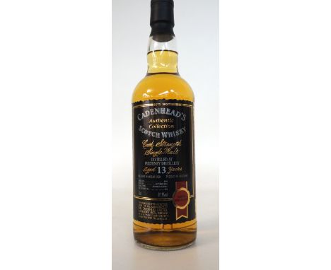 OLD PULTENEY 13YO - CADENHEAD'S
Distilled in 1990 and bottled in 2003 as part of Cadenhead's Authentic Collection.  70cl.  61