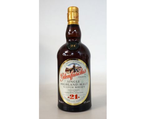 GLENFARCLAS 21YO
A 1990's bottling of the Glenfarclas 21 year old single malt scotch whisky.  700ml.  43% abv.  In original t