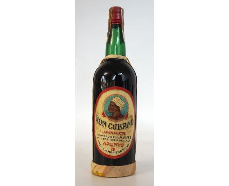 RON CUBANO JAMAICA CIRCA 1940'S
A lovely older bottle of Jamaican Rum by Arenys Destileria Del Licor, Arenys de Mar, Barcelon