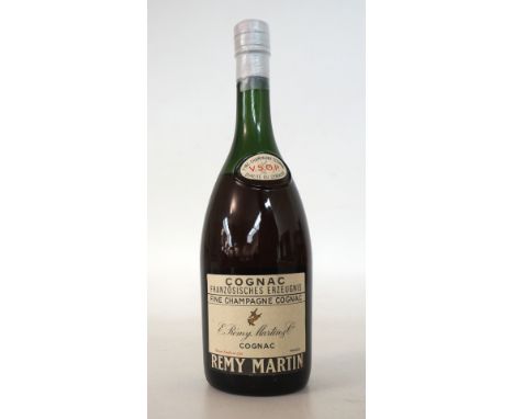 REMY MARTIN FINE CHAMPAGNE COGNAC 1960'S
Consisting of a blend of cognacs from Champagne & Petite Champagne.  This bottle is 