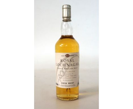 ROYAL LOCHNAGAR 10YO 20CL  GRAND SLAM ANNIVERSARY
A rare small bottle of Royal Lochnagar Single Malt Scotch Whisky distilled 