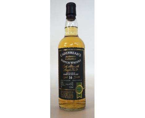 BENRINNES 16YO - CADENHEAD'S
A bottle of single malt scotch whisky from Benrinnes Distillery distilled in 1996 and bottled in