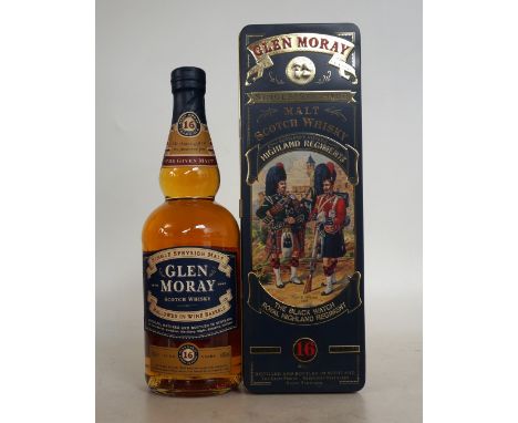 GLEN MORAY 16 YEAR OLD - BLACK WATCH
One of the famous Black Watch tin bottlings of the Glen Moray 16 year old Single Malt Sc