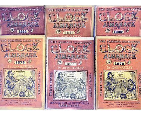 Hartley, John. The Original Illuminated Clock Almanack in the Yorkshire Dialect, various issues from 1869 to 1948 (82 in tota