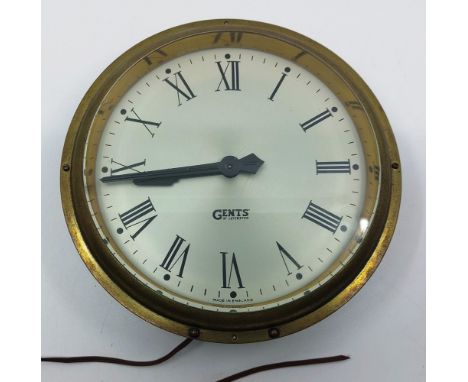 A Gents of Leicester Pul-Syn-Etic impulse wall clock, face 19.5cm diam