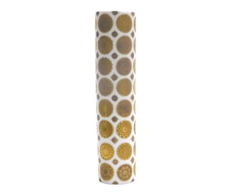 A Rosenthal porcelain studio line vase, Quatre Couleurs, designed by Bjorn Wiinblad, printed mark, 30cm high.