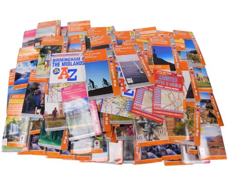 Ordnance Survey Explorer and Landranger maps. (1 crate)