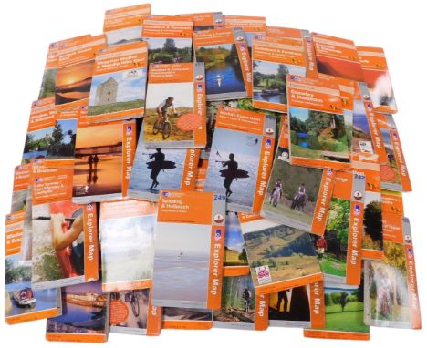 Ordnance Survey Explorer maps. (1 crate)