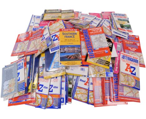 Ordnance Survey, Landranger and Explorer maps, A-Z Visitor's maps and street maps, local red book maps and sundries. (1 crate