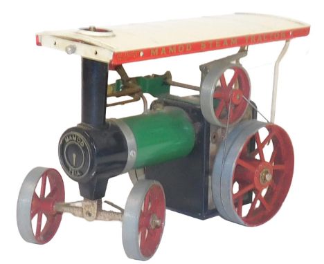 A Mamod steam tractor TE1A, 25cm wide.