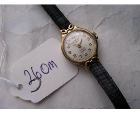 Cased ladies 9ct Rotary wrist watch     