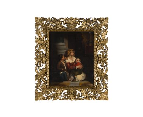19TH CENTURY ITALIAN SCHOOL  THE LIGHT OF HOPE   indistinctly inscribed verso, oil on canvas  60.5cm x 48.5cm (23.75in x 19in