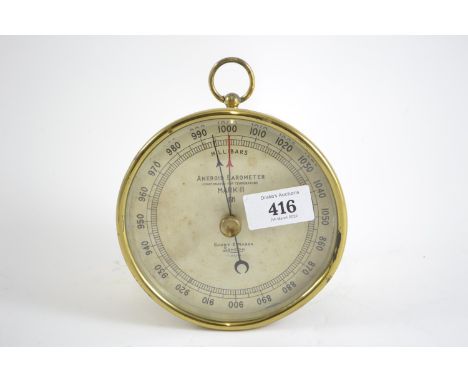 Millibars, Anaroid Barometer MKII, With MOD broad arrow mark to rear. 13cm diameter&nbsp;