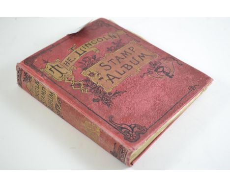 A selection of late C19th British and world stamps, contained in 'The Lincoln Stamp Album' 