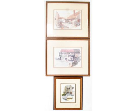 After Michael Cooper, three prints, The Front Door, coloured print, signed in pencil lower left, signed to the mount, titled 