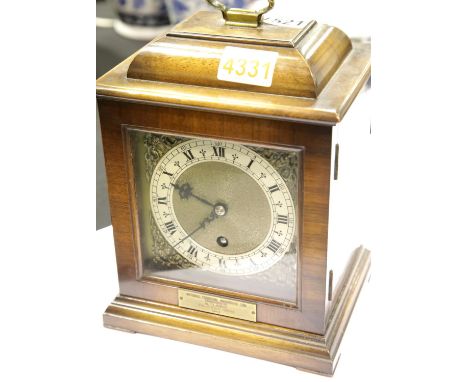 1948 dated Rotherham mantel clock. P&amp;P Group 3 (£25+VAT for the first lot and £5+VAT for subsequent lots) 