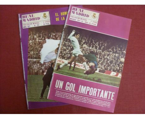 1970/1971 Real Madrid Official Club Publication, Ex-Bound Volume Programmes/Magazines, March & April Editions, March previews