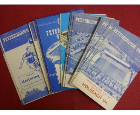 Peterborough Utd, a collection of 34 home programmes from the 1950's onwards, to include first team, reserves, friendlies, et