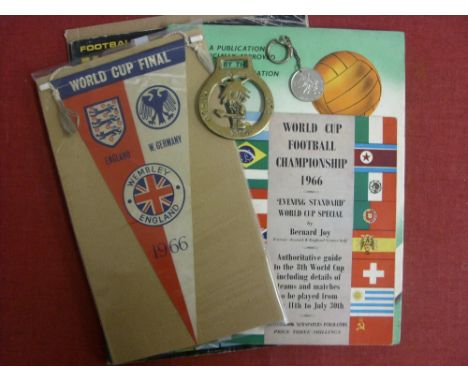 1966 World Cup Final, England v West Germany, A rare silk pennant, approx. 10" long, excellent detail (apart from some faint 