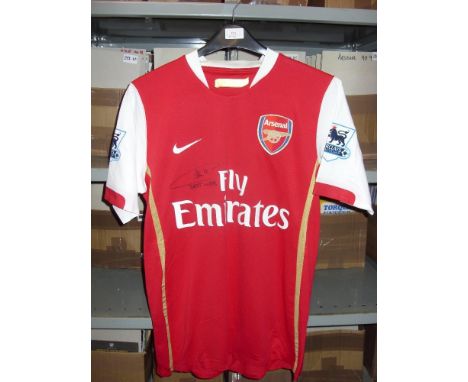 Arsenal 2006/2007, Match Worn/Exchange Home Shirt - Gael Clichy, Number 22 (manufactured by Nike, Size M, Short Sleeve, Premi
