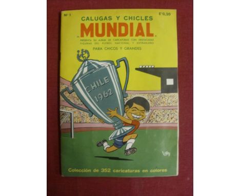 1962 World Cup, Chile, a complete sticker book from the tournament, very rare with all 352 stickers in very good condition, i