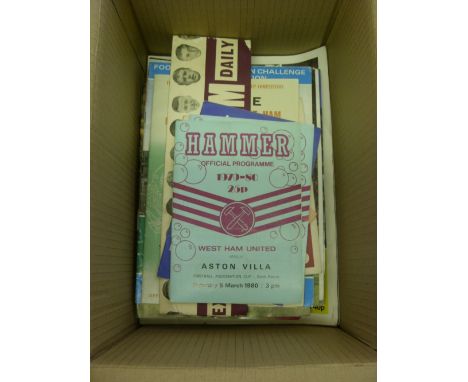 West Ham Utd, a collection of programme and other items from the clubs FA Cup Runs of 1964, 1975, 1980 & 2006, including 1963