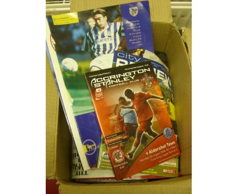 An interesting collection of 73 football programmes from highly significent matches, first/last at New Grounds, first/last ga