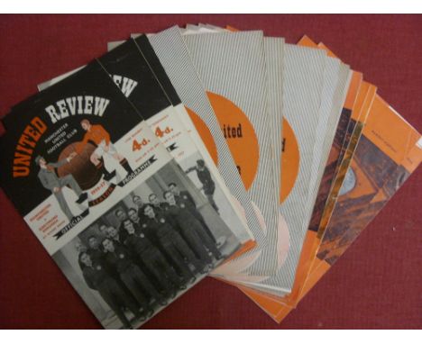 Manchester Utd, a collection of 16 home programmes, all in European Competitions, from 1956/57 to 1965/66, including the firs